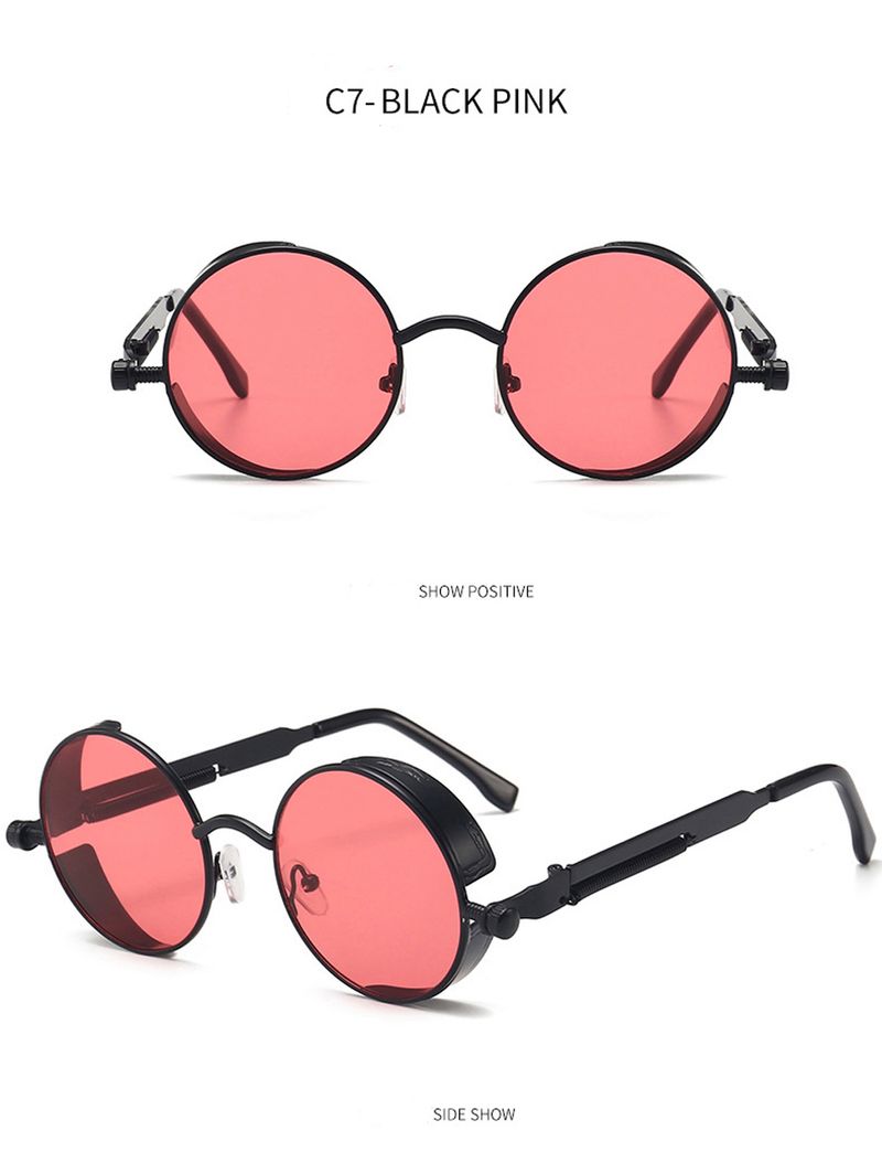Clip On Männer Steampunk Marke Design Frauen Brille Vintage Retro Mode Sonnenbrille Oculos UV400_voghion.com