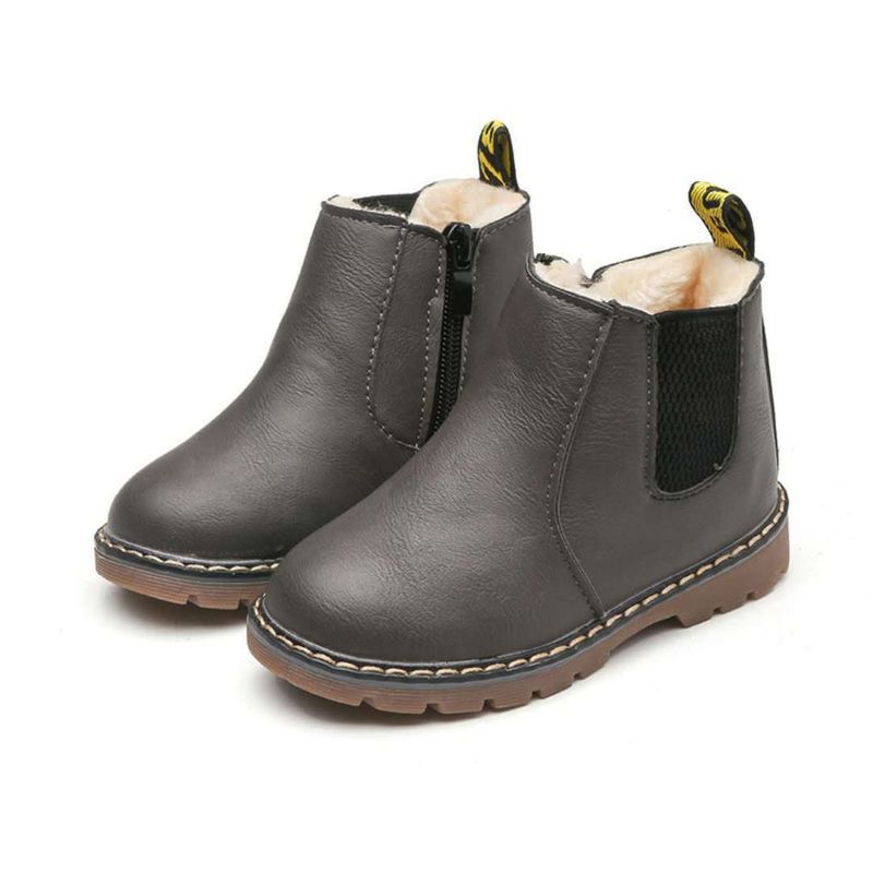 Antiderrapante resistente ao desgaste fundo macio crianças meninos meninas sapatos bonitos moda crianças botas quentes_voghion.com