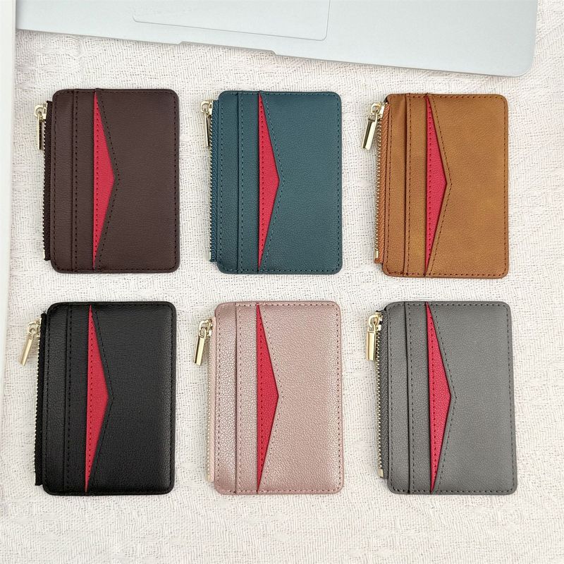 TechGlobe New Model Compatible With IPhone 17 Ultra-Thin Magnetic Holder Wallet Style Back Sticker Storage PU Card Case_voghion.com