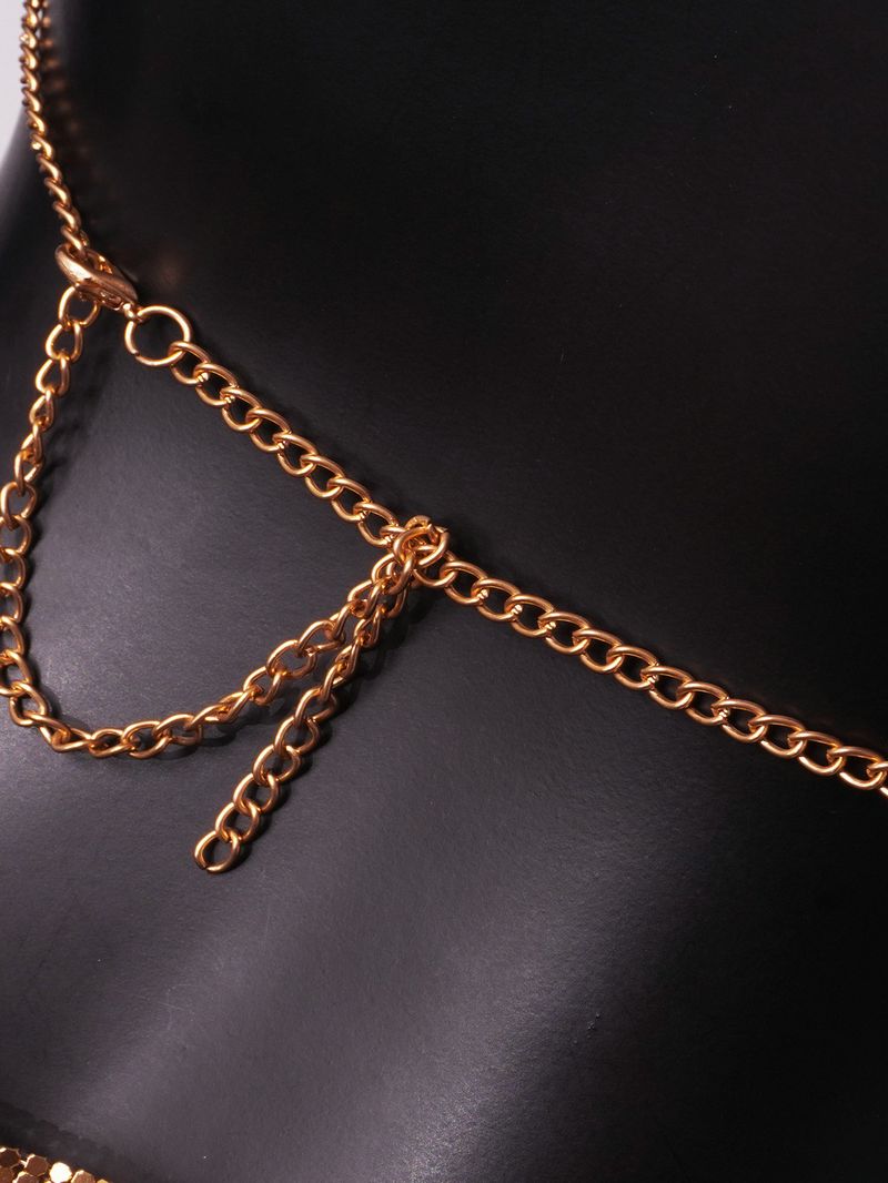 Női éjszakai klub szexi fém hát nélküli vállpántos kosztüm_voghion.com