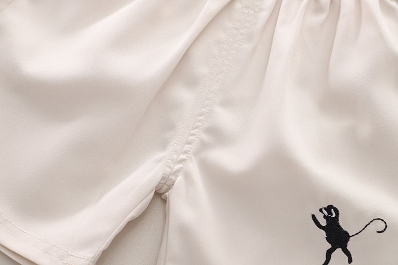 Mère et enfants 2024 Nouvel été garçons col rond lettre imprimée à manches courtes décontracté coton pantalon court deux pièces ensemble fabricant en gros_voghion.com