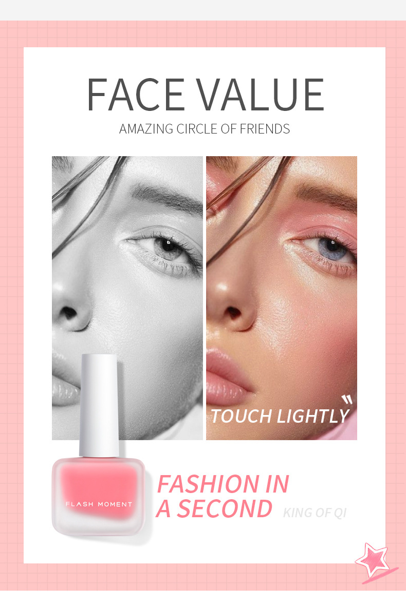 Liquid Blush Boosting Color Radiance Refreshing Moisturizing Cheek Highlighter Long-lasting Natural Look Makeup_voghion.com