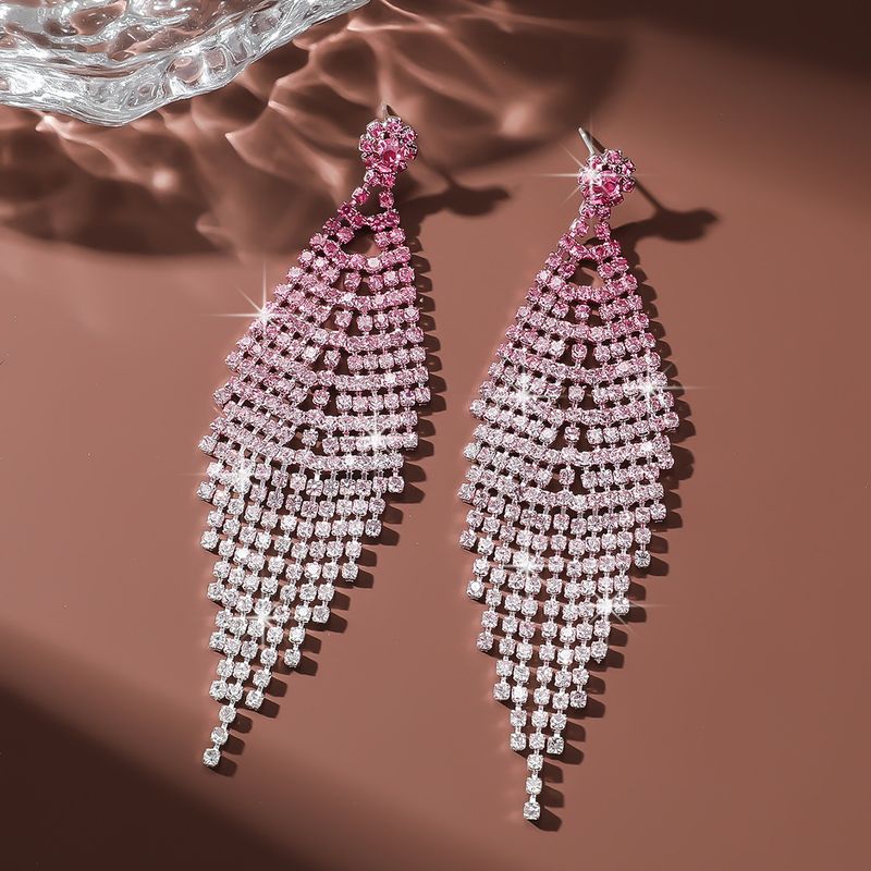 Neue Mode voller Diamant Quasten High-End-Licht Luxus Stil personalisierte Design Ohrringe_voghion.com