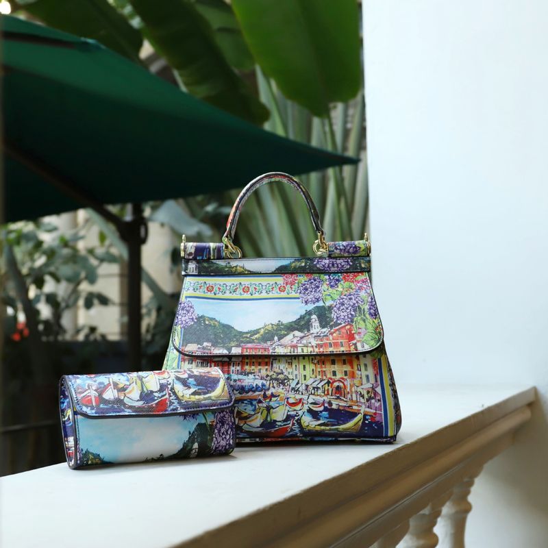 Elegante bolso tote de PU estampado para mujer: moderno bolso con estampado floral y animal, amplio interior, correa desmontable y múltiples bolsillos._voghion.com