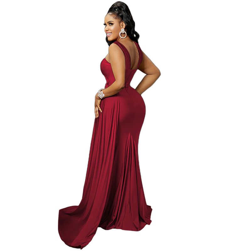 Women's Clothing Ball Gown Evening Dress Elegant Sexy Floor Length Dress Female_voghion.com