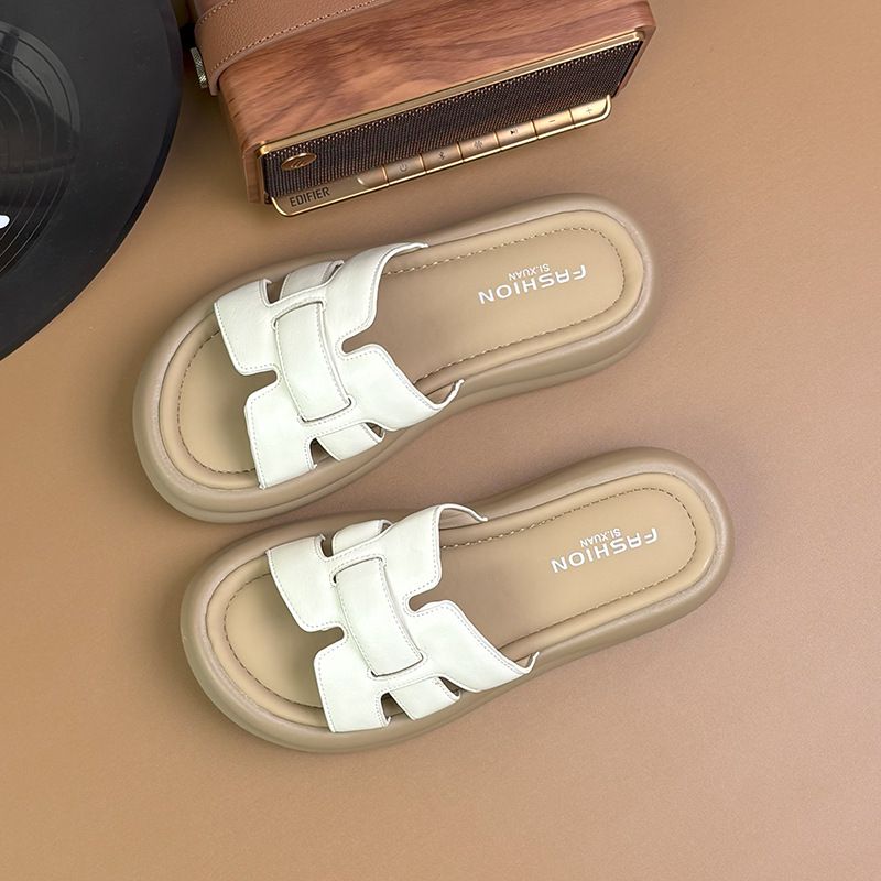 Thick-Soled Height-Increasing Silver Summer Women's For Outdoor Wear New New Fashion Fairy Style French Casual Beach_voghion.com