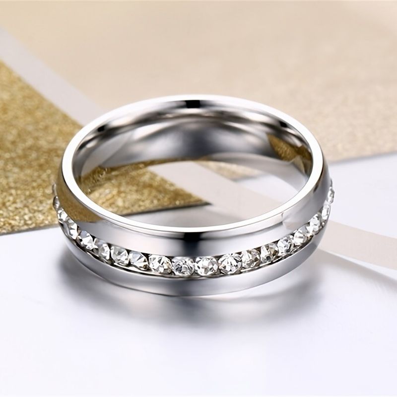 Yinchen Gioielli Donna, Matrimonio e Fidanzamento Uomo, Anelli in Acciaio Inossidabile, Anelli di Coppia_voghion.com