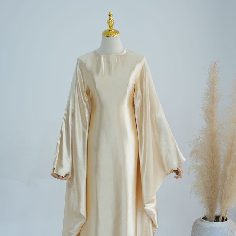 Dámské oblečení blízkovýchodní lesklé šaty abaya_voghion.com