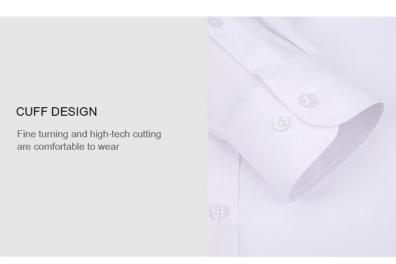Camicia elasticizzata a quattro lati da uomo, casual da lavoro, a maniche lunghe, tinta unita, molto venduta_voghion.com