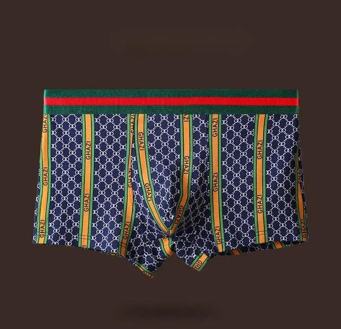 GD Herrenunterwäsche, GDAD-Geschenkbox, reine Baumwolle, atmungsaktiv, personalisierbar, bedruckt, Unterwäsche, Big G Corner Shorts_voghion.com