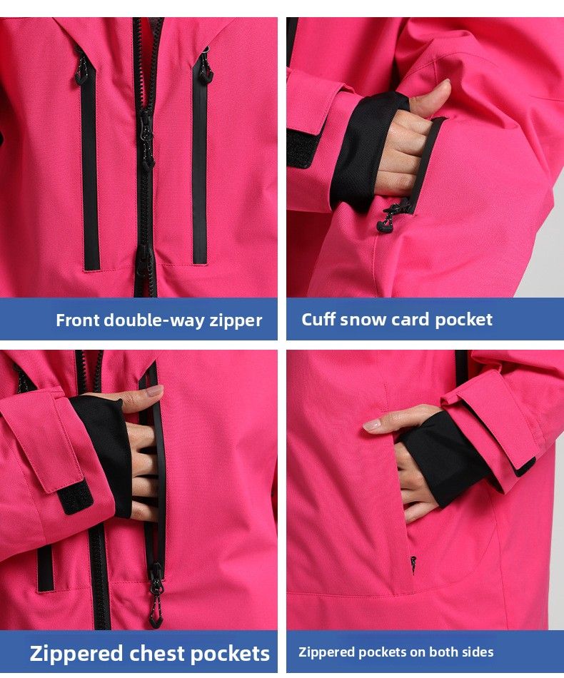 New Men Jacket Snowboard Windproof Waterproof Breathable Loose Zipper American Professional Ski Suit Ladies_voghion.com