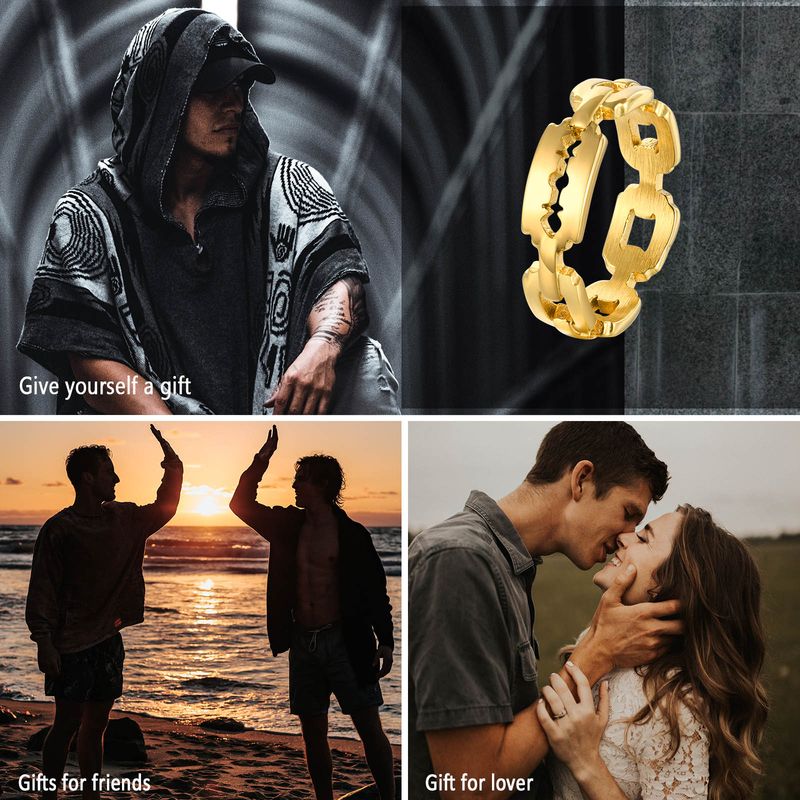 Hot Sales Hot Sales Unique Men Ring, Razor Ring. Stainless Steel Unisex Blade Ring Jewelry for Men's Women's_voghion.com