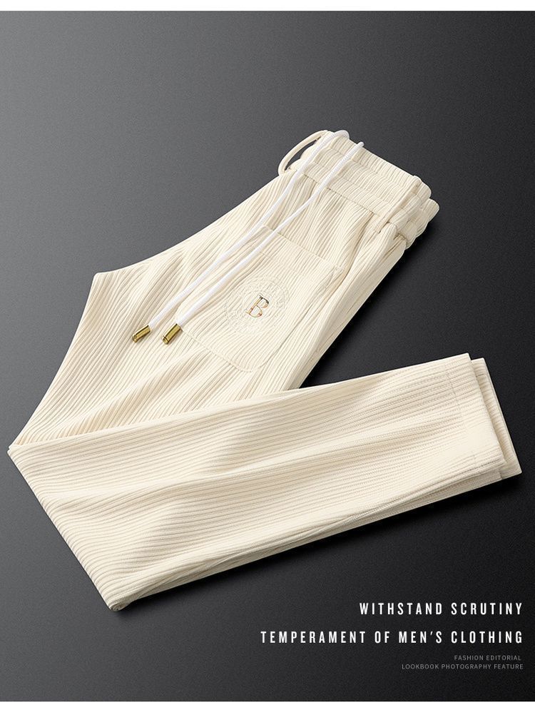 2023 lente en herfst licht luxe merk geborduurd sport voor mode rechte buis trendy Koreaanse editie casual_voghion.com