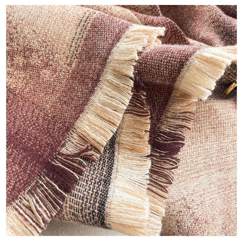 2022 Autunno e Inverno Nuova Imitazione Sciarpa di Cachemire Collo Ispessito delle Donne per Caldo e Semplice Doppio Lato Doppio Uso_voghion.com