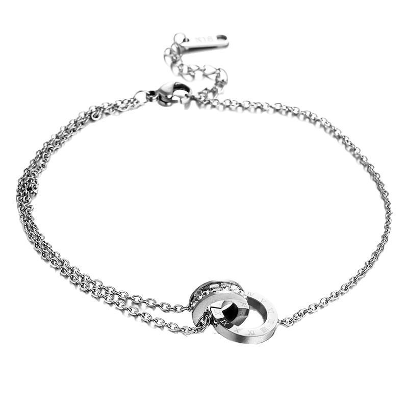 Summer New Style Haoshi Bowknot Gold Titanium Steel Non-Fading Elegant Ins Versatile Anklet For Women_voghion.com
