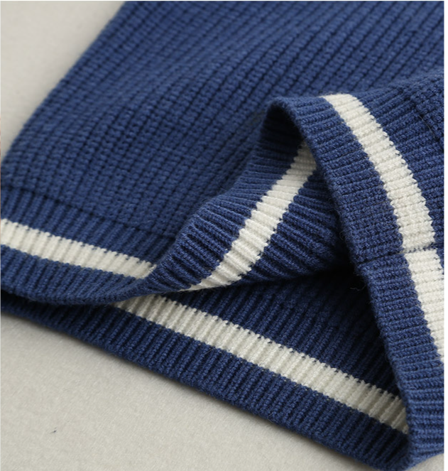 Persan Benny – pull pour enfants, nouveau Style collège, faux col, veste coréenne pour hommes, pull rayé 2023_voghion.com