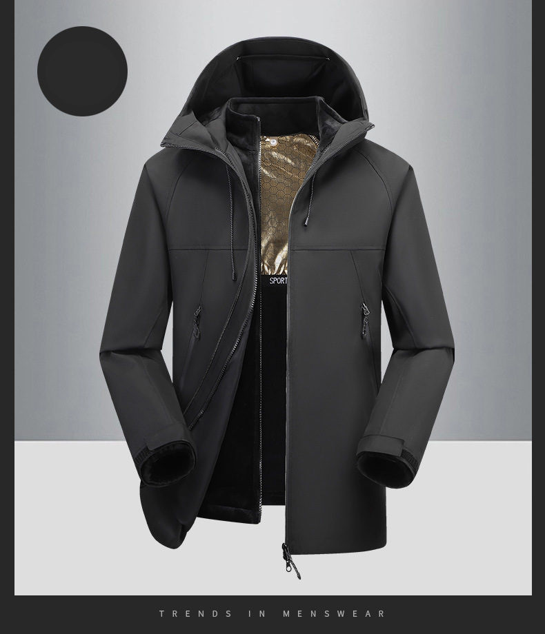 Jacket for men and women with graphene liner three in one autumn and winter outdoor windproof leisure warm mountaineering jacket_voghion.com