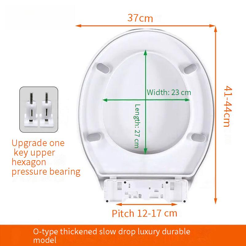 Copriwater universale per uso domestico, spesso, rallentatore, accessori vecchio stile_voghion.com