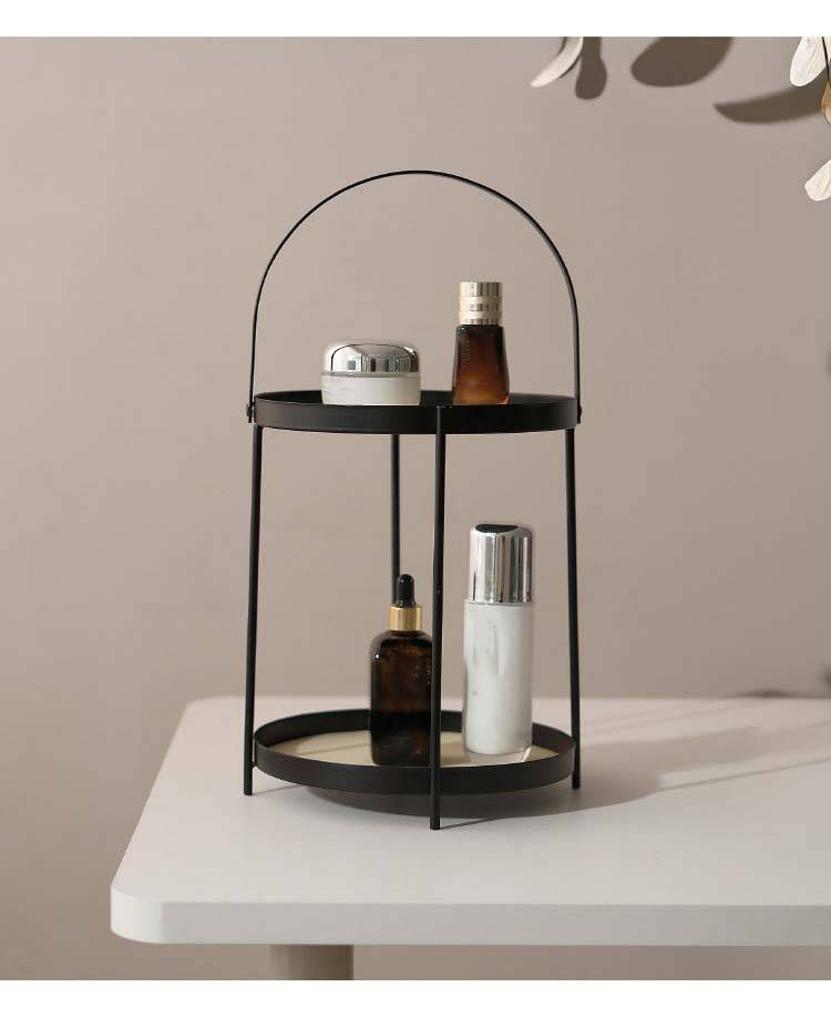 Ostern Tag Familie Organizer Desktop Multifunktionale Lagerung Regal Tisch Display Tasse Parfüm Licht Luxus Schminktisch Kosmetik Lagerung_voghion.com