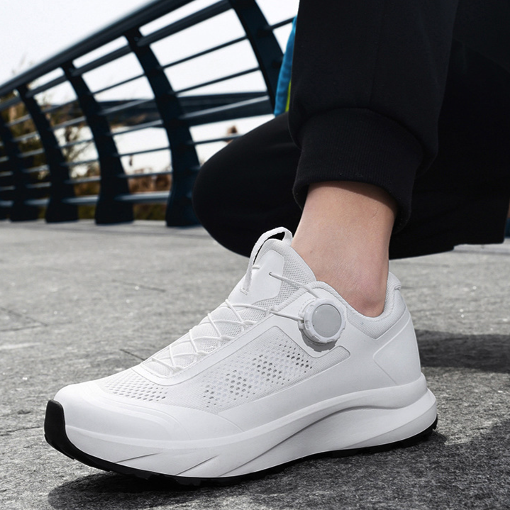 Herren Freizeitschuhe Bergsteigen Outdoor Bequeme Laufschuhe Drehknopf Tägliches Gehen Leichte Atmungsaktive Wanderurlaubssportschuhe_voghion.com