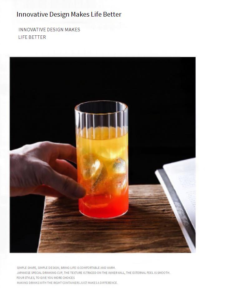 Copo reto Collins - Copo alto para coquetel Highball para chá gelado Long Island, Mojito e bebidas mistas (Copo transparente premium de 12 oz para utensílios de bar)_voghion.com