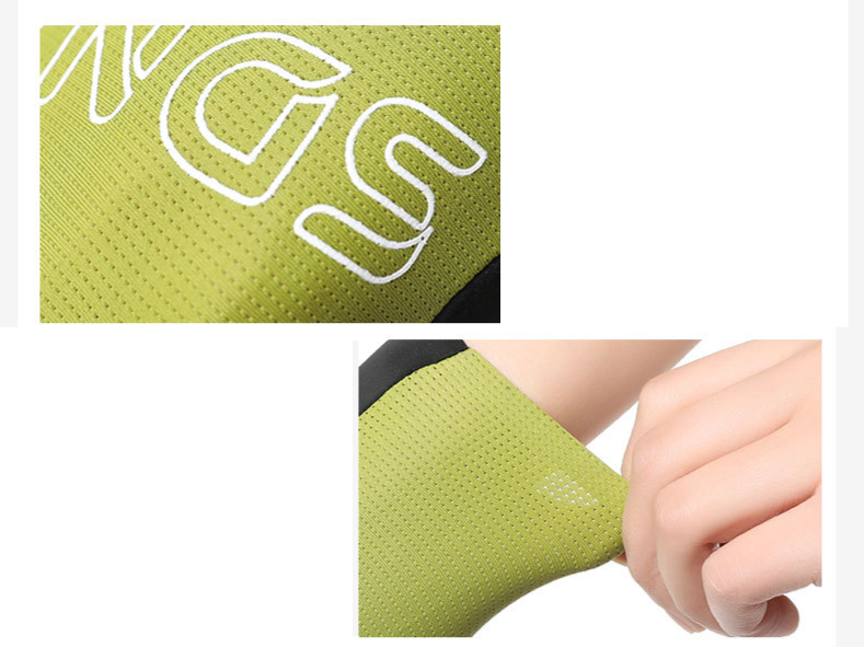 Herren-Fahrradhandschuhe, Eisseide, Sonnenschutz, atmungsaktives Mesh, Fahrrad, elastisch, rutschfest, lange Finger, Fitnesshandschuhe, Touchscreen_voghion.com