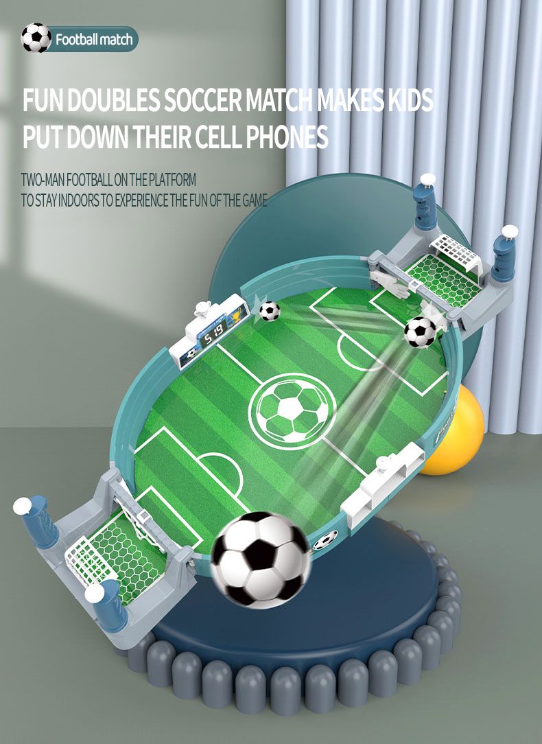 Large Football Table Children's Educational Game Toy Two-man Match Parent-child Interactive Football Table Game Toys_voghion.com