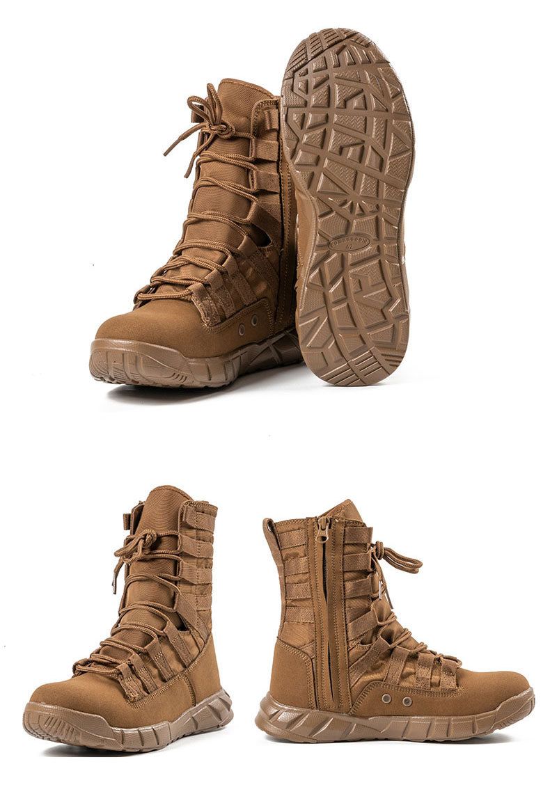 Nouveau Bottes d'entraînement de Combat légères, montantes, vertes, marron, désert_voghion.com