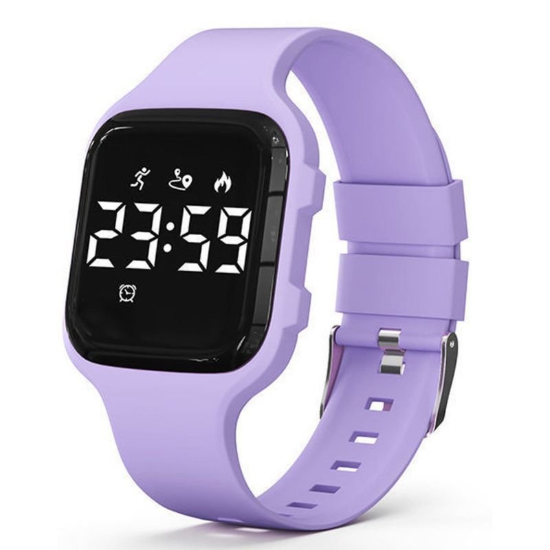 Square Waterproof Female Students, Elegant And Simple Sports Bracelet, High-end Luminous Vibration Alarm Electronic_voghion.com