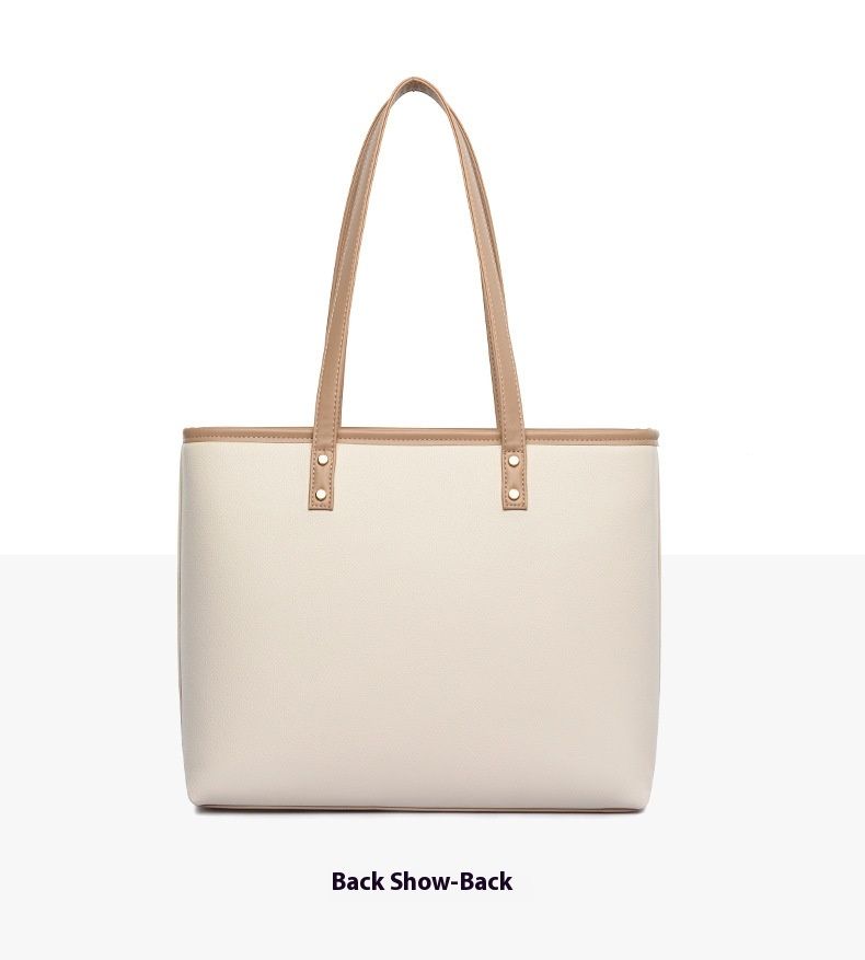 New Minimalist Tote Computer Bag With Large Capacity PU Women's Briefcase 14 Inches 15.6 Inches Shock-absorbing Laptop Bag_voghion.com