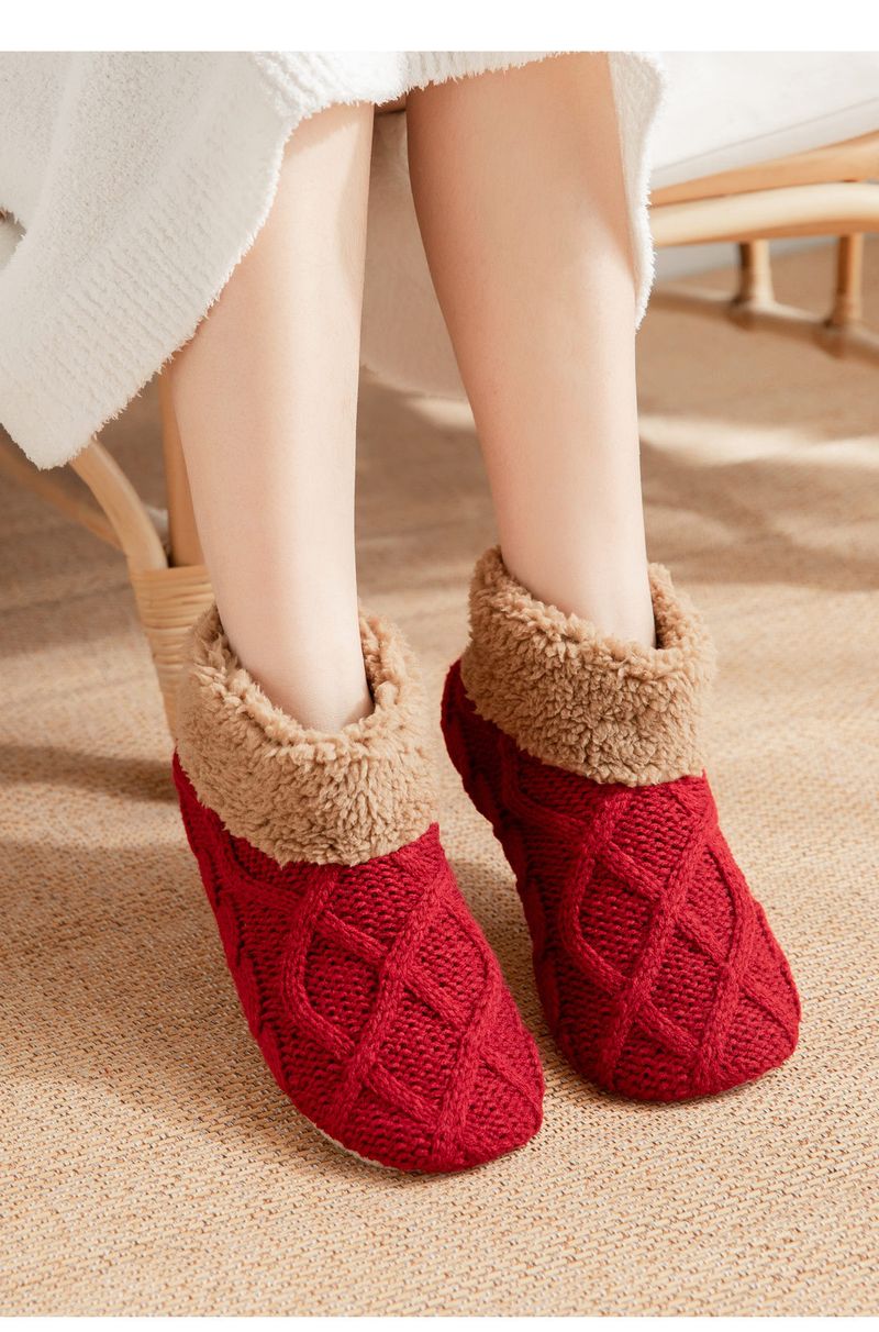 Autumn and winter floor socks home thermal socks snow socks sleep carpet socks slippers socks non-slip_voghion.com