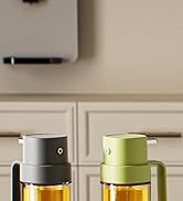 Spruzzatore e dispenser per olio in vetro 2 in 1 - Bottiglia verde scuro da 16 once_voghion.com