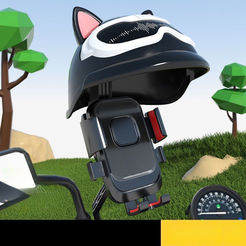 New Electric Motorcycle Phone Holder Rider Navigation Mount Small Helmet Sunshade Bicycle_voghion.com