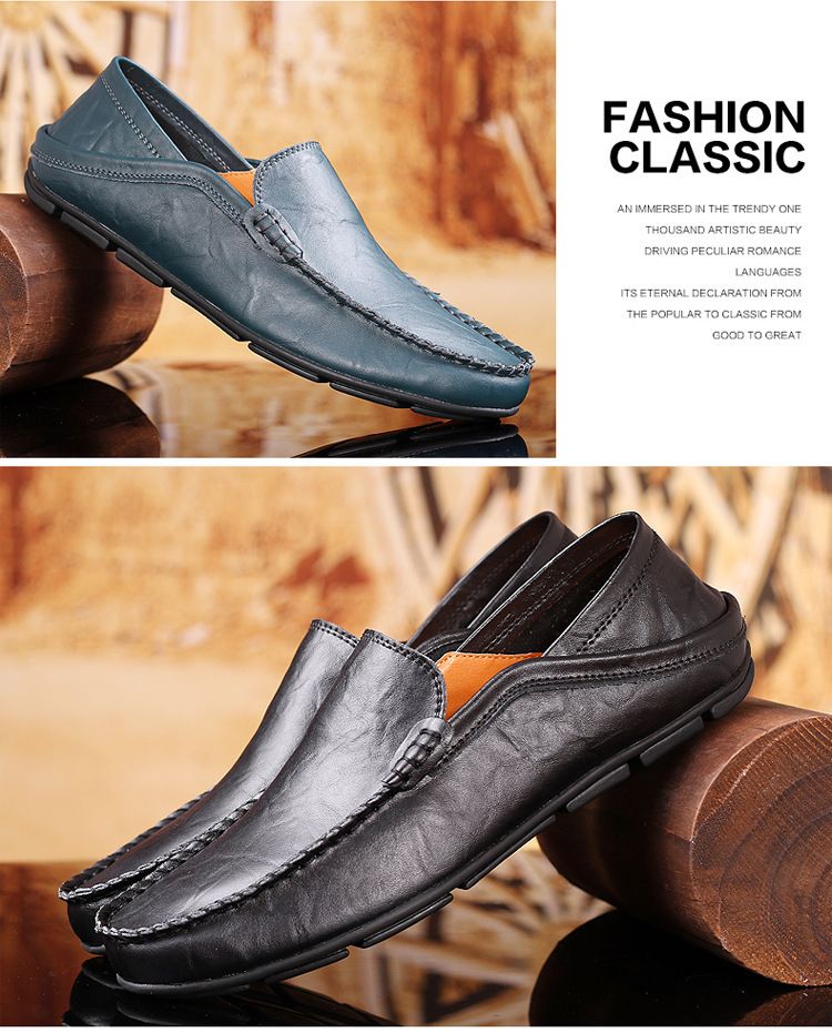 Ehtne nahk meeste vabaajajalatsid Luksusbrändi meeste disainerloafersid mokasiinid libisevad jalga mustad sõidujalatsid vabaajajalatsid_voghion.com