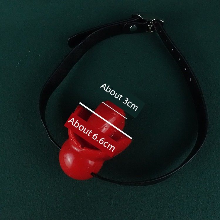 Abaisse-langue fixe invisible en silicone, accessoire de bâillon SM forcé, boule, plug buccal sexy_voghion.com