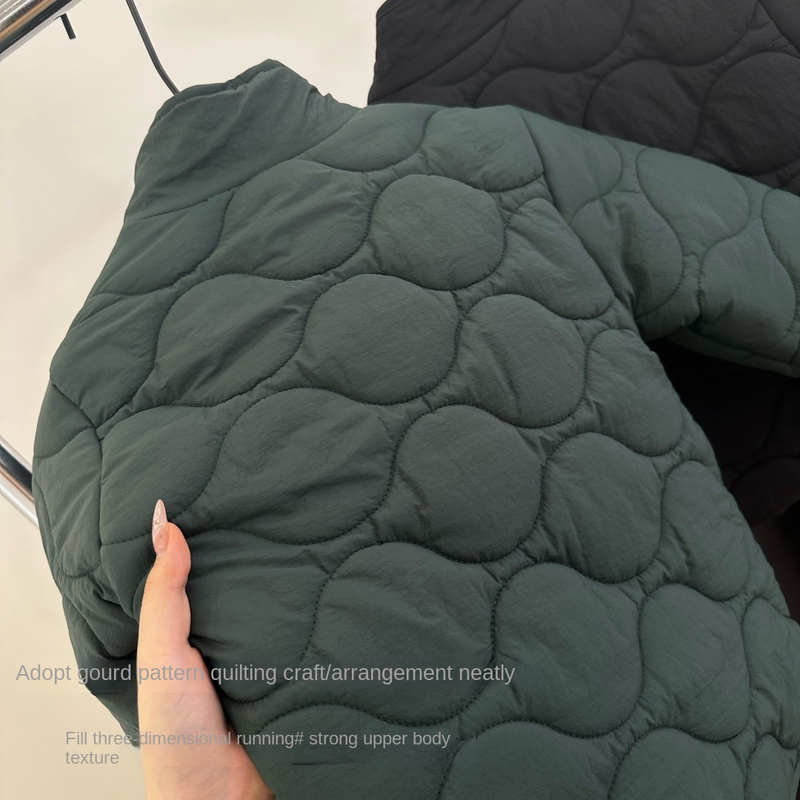 Blauer Hund, Jungen-Baumwollkleidung, Kinder, leicht, dick, warm, reine Baumwolle, Kleidung, Mädchen, Cartoon, schwarze Jacke_voghion.com