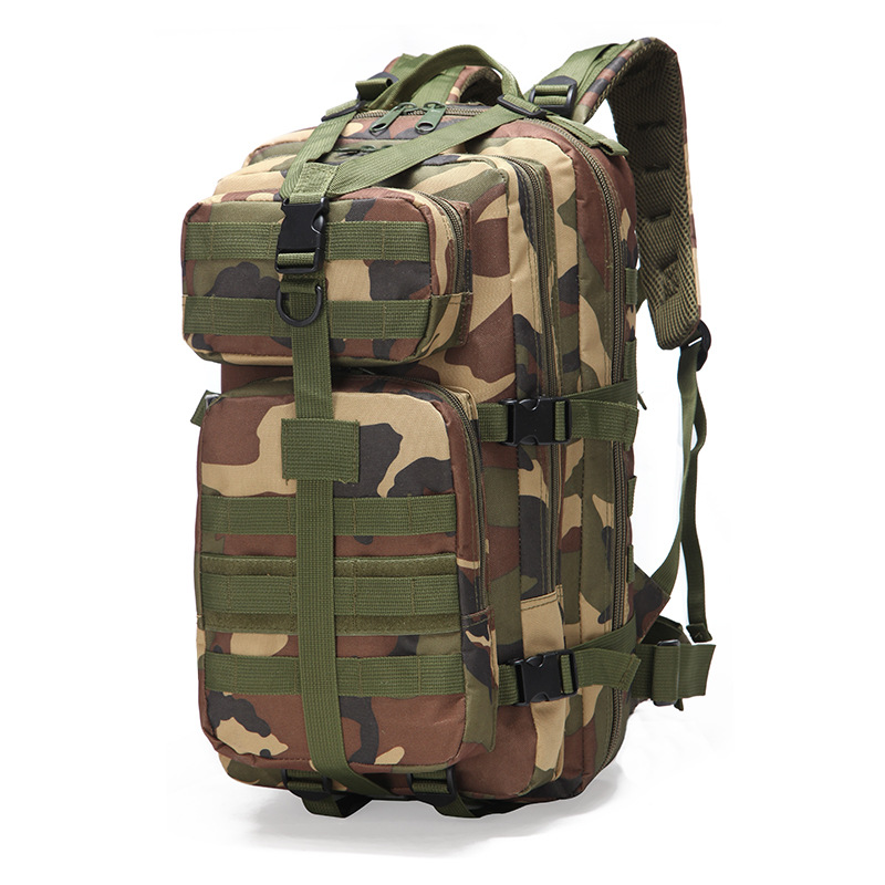 Mochila tática Spot 3P Attack para atividades ao ar livre, mochila de montanhismo com alça dupla, bolsa camuflada à prova d'água, 35L, bolsa média 3P_voghion.com