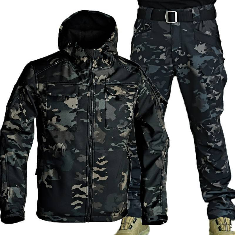 Abbigliamento da uomo Giacca a vento Beetle da uomo di grandi dimensioni, abbigliamento da lavoro per esterni in velluto, resistente ai graffi e all'usura_voghion.com