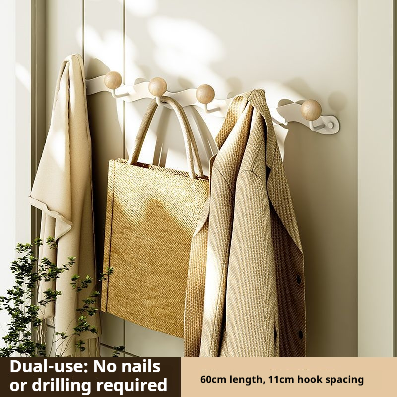 Ganchos de pared sin taladro: ahorra espacio en la puerta y la pared para abrigos, sombreros y bolsos (varios estilos y opciones de ganchos, hierro resistente a la oxidación)_voghion.com