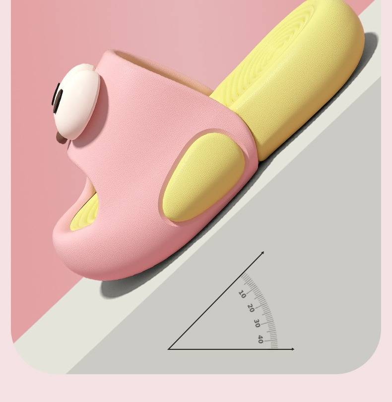 Sommerpantoffeln für Jungen mit niedlichen großen Augen – Dicke Sohle, rutschfest, atmungsaktiv, Unisex-Kindersandalen für drinnen und draußen (verschiedene Farben und Größen)_voghion.com