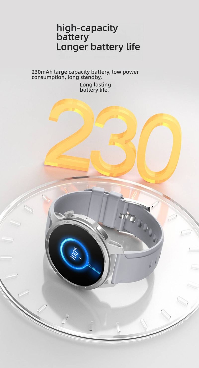 Smartwatch per donne e uomini: schermo TFT rotondo da 1,39", chiamate Bluetooth, monitoraggio dell'ossigeno nel sangue/frequenza cardiaca, monitoraggio del sonno, batteria con durata di 14 giorni_voghion.com