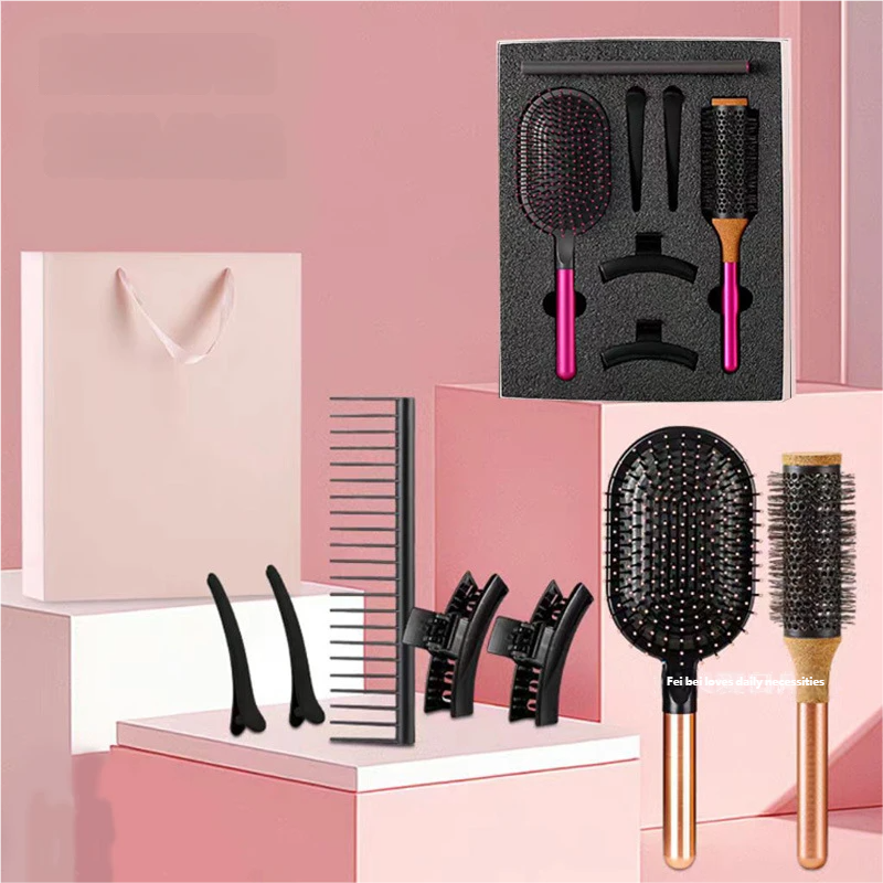 Pettine con cuscino d'aria, pettine massaggiante antistatico, pettine per capelli lunghi, pettine per lo styling dei capelli, set di pettini con airbag, massaggio con airbag per capelli morbidi_voghion.com