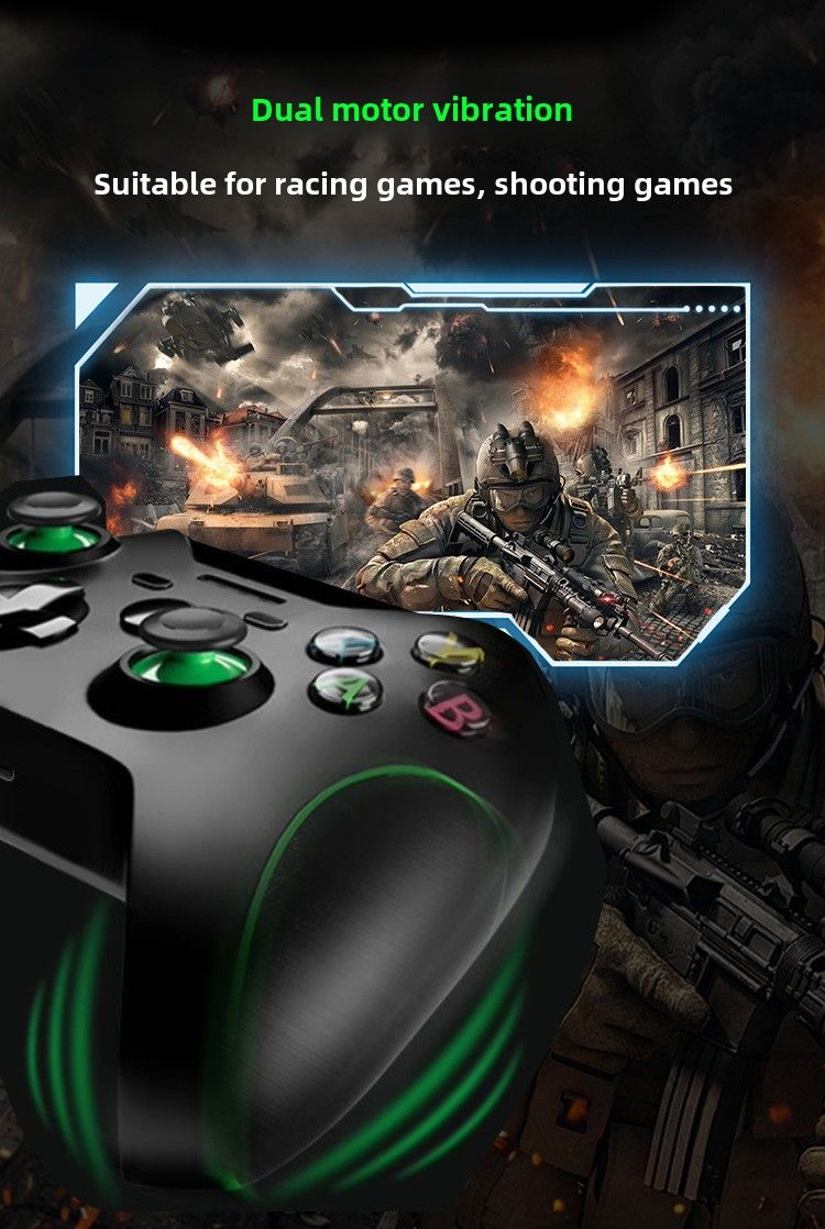 Gamepad per Windows - Connettività wireless e cablata, funzione vibrazione, supporto per giochi in streaming_voghion.com