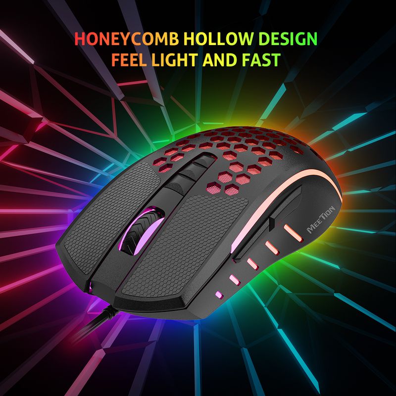 MEETION GM015 Free Cheap Honeycomb Ergonomic Silent Magic Rgb Wired Usb Gaming Mouse For Pc Computer Laptop_voghion.com