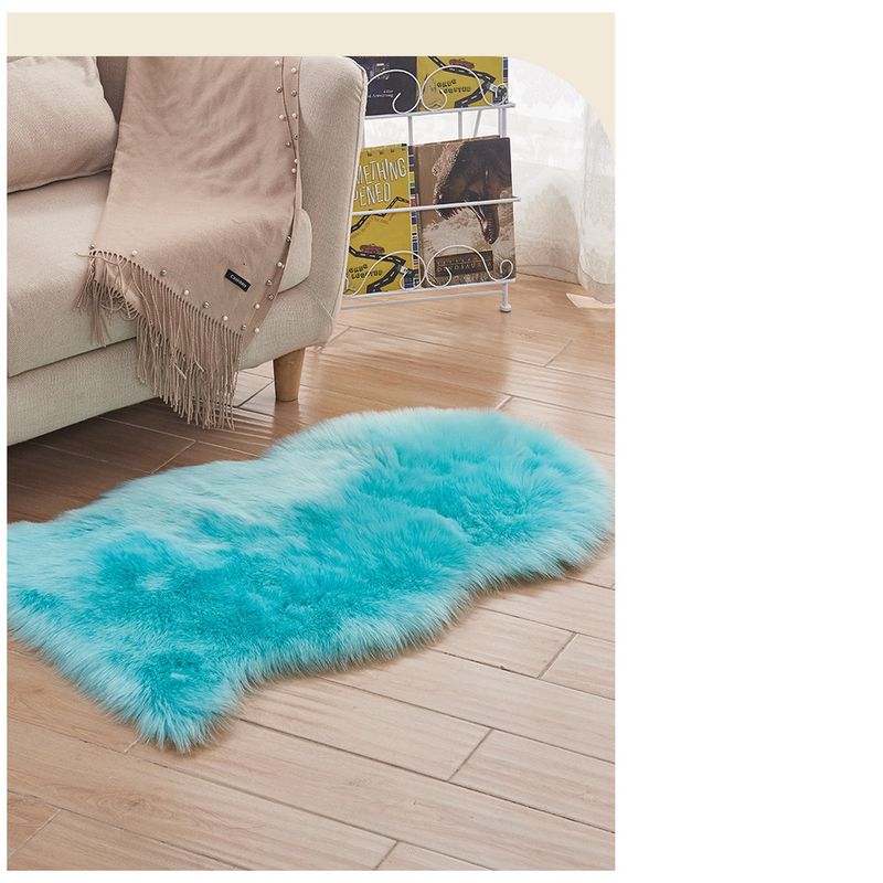 Moderne, minimalistische Plüsch-Bodenmatte für Wohnzimmerteppich, schmutzabweisend, leicht zu reinigen, weicher Nachttischvorleger für Schlafzimmer_voghion.com