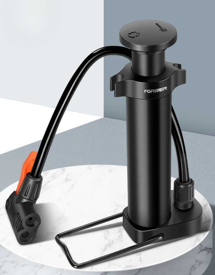 Mountain Road Elektro-Fahrrad Tragbare Haushalts-Universal-Hochdruck-Inflator-Schlauchpumpe Einfache Basketball_voghion.com