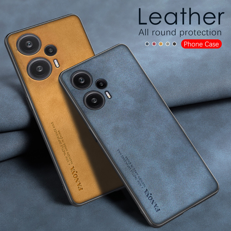 For Xiaomi Redmi Note 12 Turbo 5G Case Sheepskin Leather Matte Coque Capas Redmy Note12 12Turbo Shockproof Soft Frame Slim Cover_voghion.com