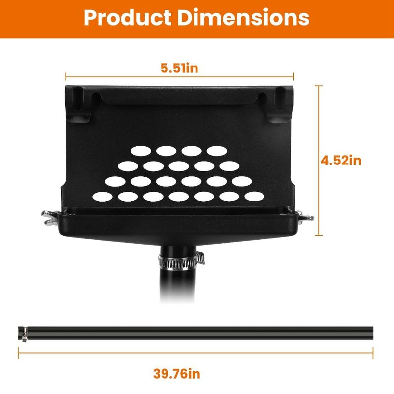 Piastra resistente per imbuto in acciaio con grasso inossidabile Blackstone Tubo di drenaggio C Raccoglitore di grasso Calore del grasso Posteriore Adatto 39,76 pollici_voghion.com