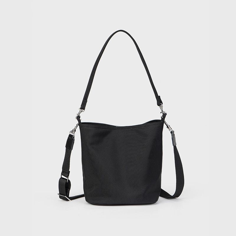 Borsa a tracolla casual da pendolare, in nylon e tessuto Oxford, da donna, modello secchiello, 2025 primavera_voghion.com