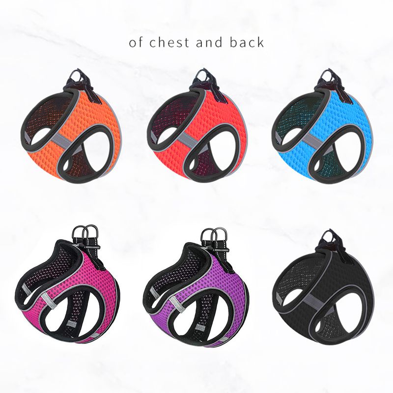 Guangying Pet Chest Strap Odblaskowe paski Redukcja ciśnienia Oddychająca kamizelka dla kotów na zewnątrz_voghion.com
